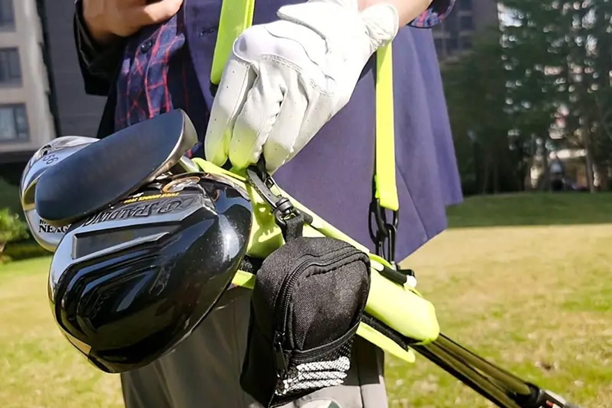 Portable Golf Club Bag With Adjustable Strap Golf Accessories -Green V1308-DSZKI-443-1