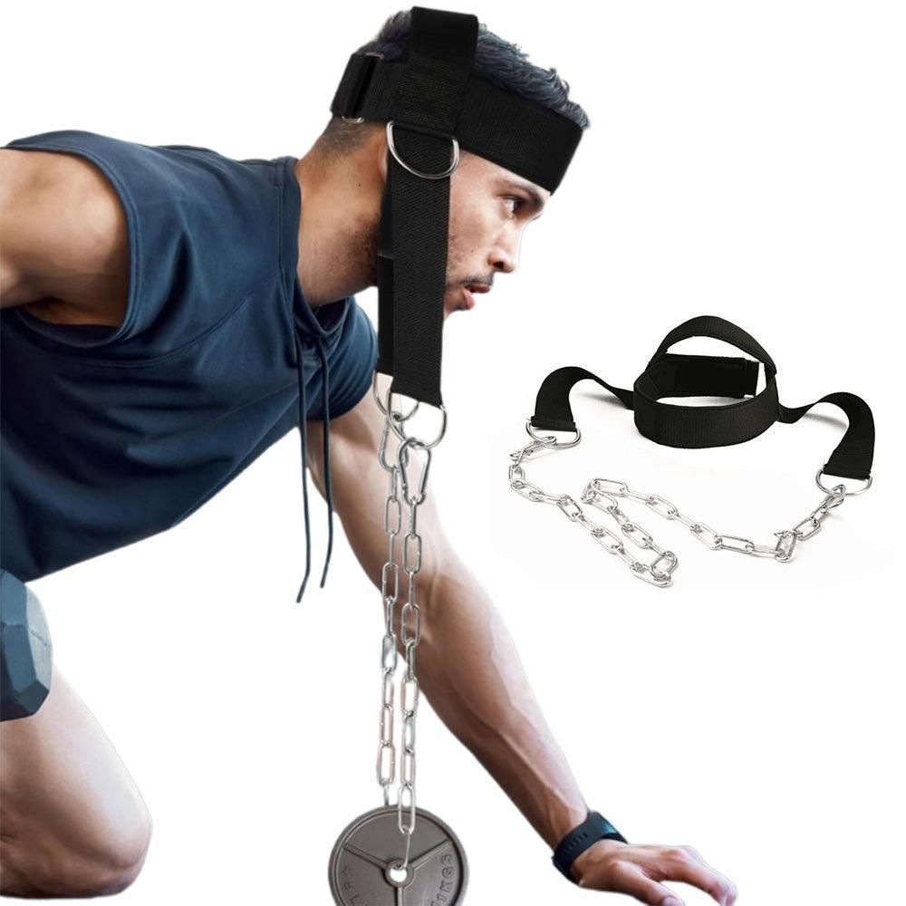 Weight Lifting Head Neck Harness Gym Workout Exercise Training Strap Belt V1308-DSZKI-446