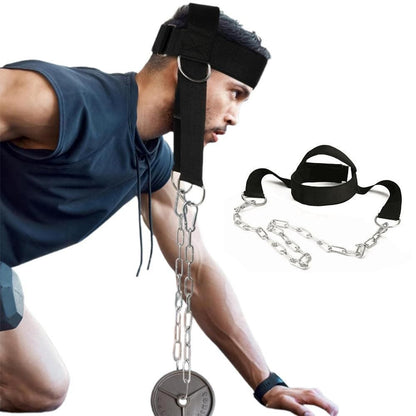 Weight Lifting Head Neck Harness Gym Workout Exercise Training Strap Belt V1308-DSZKI-446