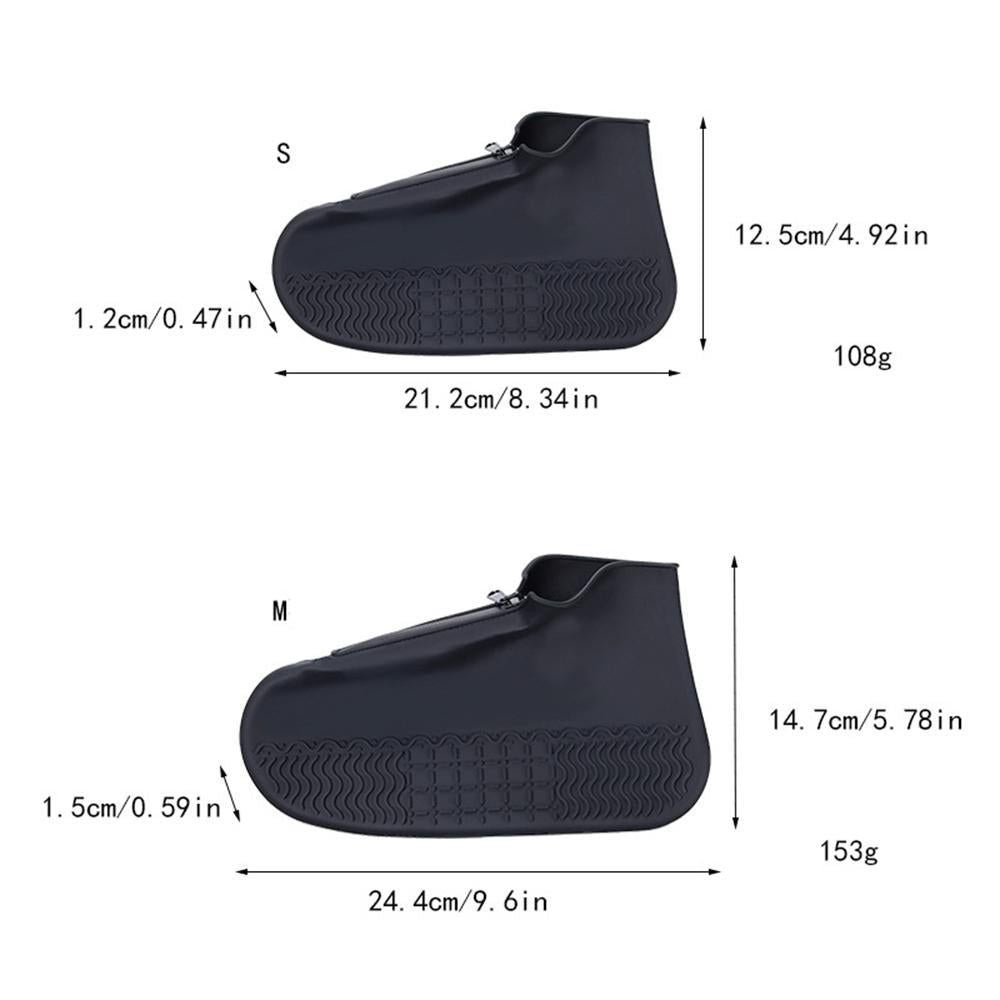 Waterproof Silicone Shoe Covers Reusable Overshoes - Yellow - M V1308-DSZKI-449-2