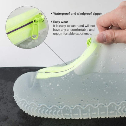 Waterproof Silicone Shoe Covers Reusable Overshoes - Pink - M V1308-DSZKI-452-2