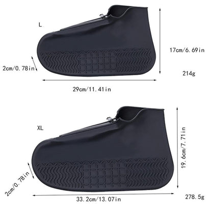 Waterproof Silicone Shoe Covers Reusable Overshoes - Light Gray - M V1308-DSZKI-453-2
