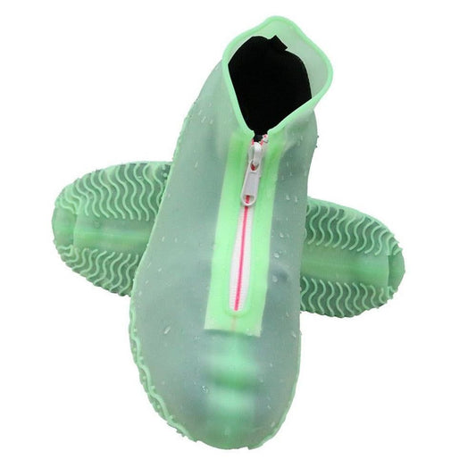 Waterproof Silicone Shoe Covers Reusable Overshoes - Green - S V1308-DSZKI-454-1