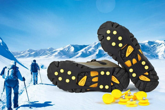 Ice Cleats Crampons Snow Shoe Spikes Grips Anti-Slip for Shoes Boots -L V1308-DSZKI-46-1