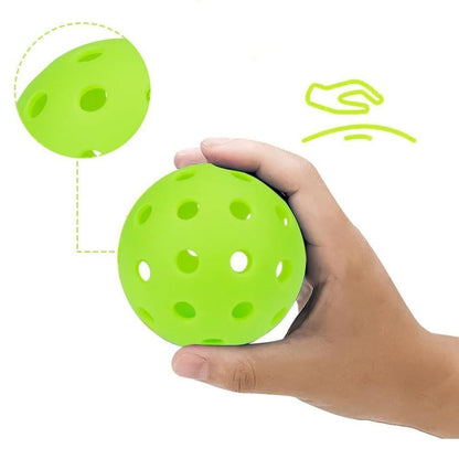 6 Pack Sports Outdoor Pickleballs 40 Holes with Bag - Red V1308-DSZKI-460-1