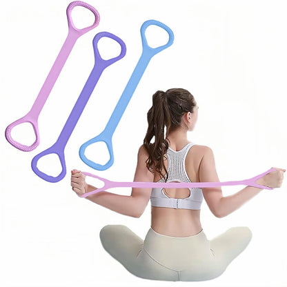 8 Shape Resistance Bands for Arm Back Training Yoga Pilates Physical Therapy Stretching 3 Pack V1308-DSZKI-461
