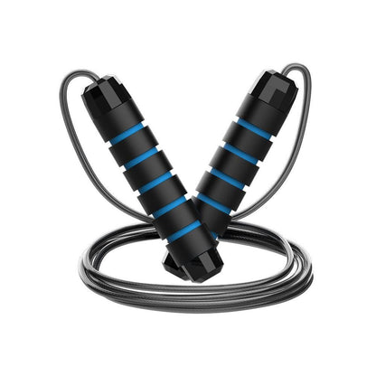 Adjustable Steel Jump Rope with Ball Bearings Foam Handles Tangle Free - Green V1308-DSZKI-462-3