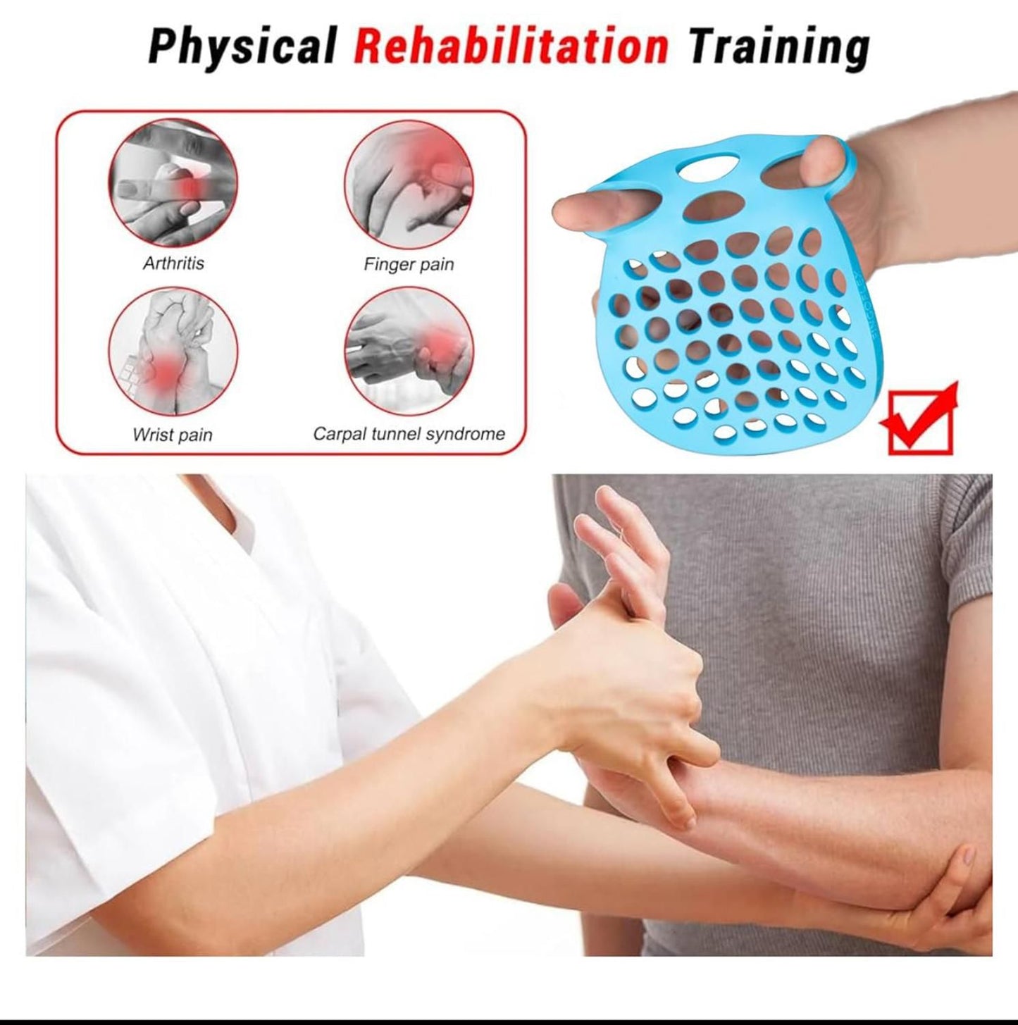 Finger Stretcher Hand Exerciser 2 Pack for Grip and Rehab V1308-DSZKI-467