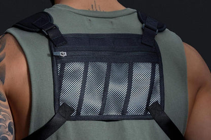 Water Resistant Running Vest Chest Pack Phone Holder for Running Lightweight Training Pack with Reflective V1308-DSZKI-47-1
