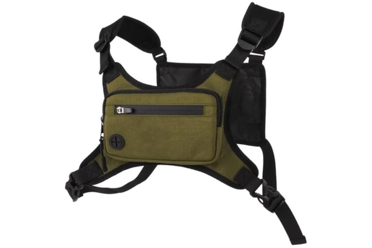 Water Resistant Running Vest Chest Pack Phone Holder for Running Lightweight Training Pack with Reflective V1308-DSZKI-47-2