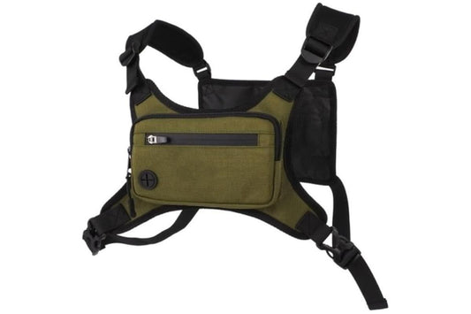 Water Resistant Running Vest Chest Pack Phone Holder for Running Lightweight Training Pack with Reflective V1308-DSZKI-47-2