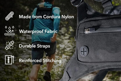 Water Resistant Running Vest Chest Pack Phone Holder for Running Lightweight Training Pack with Reflective V1308-DSZKI-47-2