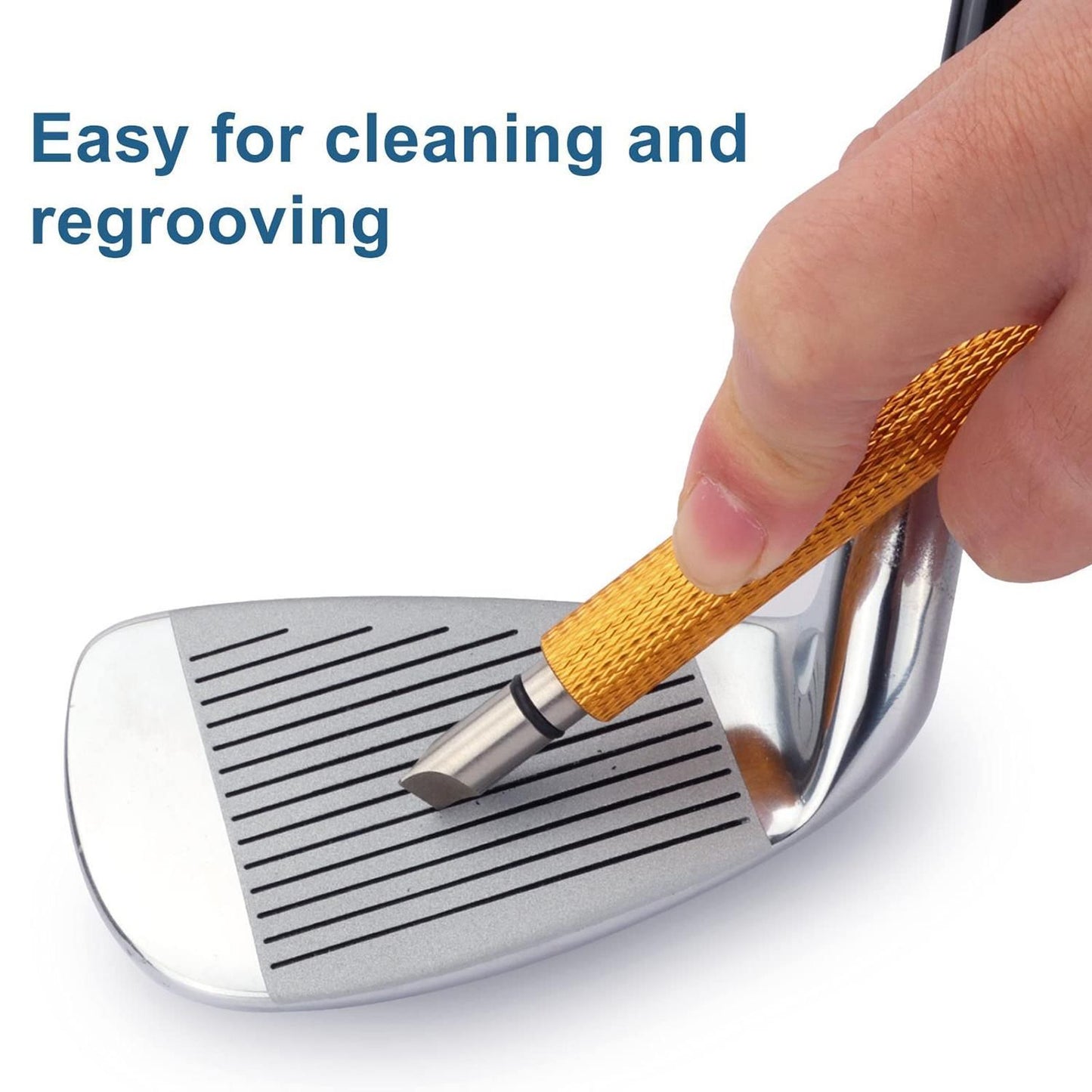 Golf Club Groove Cleaning Tool Wedge and Iron Groove Sharpener Golf Accessory - Blue V1308-DSZKI-472-2