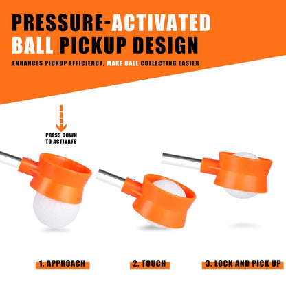 Hexagonal Aluminum Telescopic Golf Ball Retriever - 12FT V1308-DSZKI-476-2