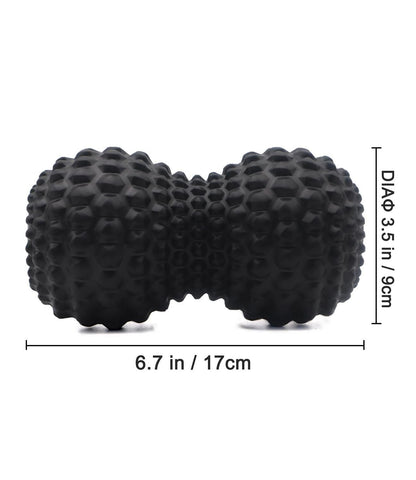 Peanut Massage Ball Double Lacrosse Roller For Deep Tissue Muscle And Myofascial Release - Blue V1308-DSZKI-477-2