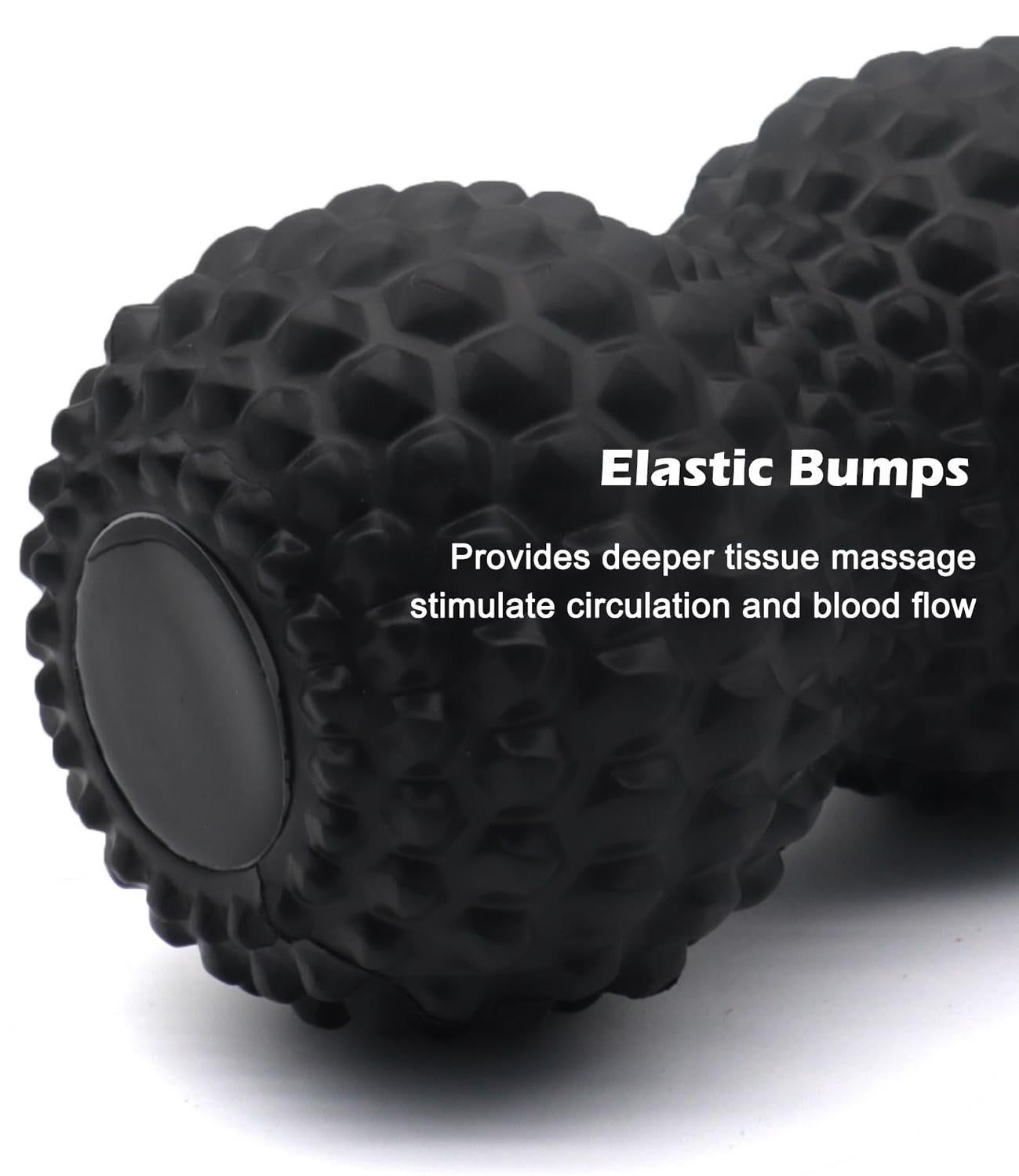 Peanut Massage Ball Double Lacrosse Roller For Deep Tissue Muscle And Myofascial Release - Blue V1308-DSZKI-477-2