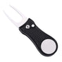Stainless Steel Golf Green Fork Turf Repair Tool for Lawn Care and Divot Maintenance - Black V1308-DSZKI-479-2