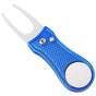 Stainless Steel Golf Green Fork Turf Repair Tool for Lawn Care and Divot Maintenance - Blue V1308-DSZKI-479-3