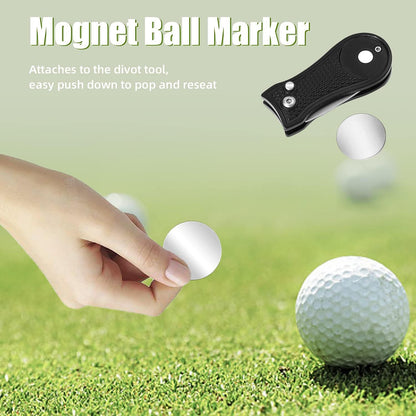 Stainless Steel Golf Green Fork Turf Repair Tool for Lawn Care and Divot Maintenance - Green V1308-DSZKI-479-5
