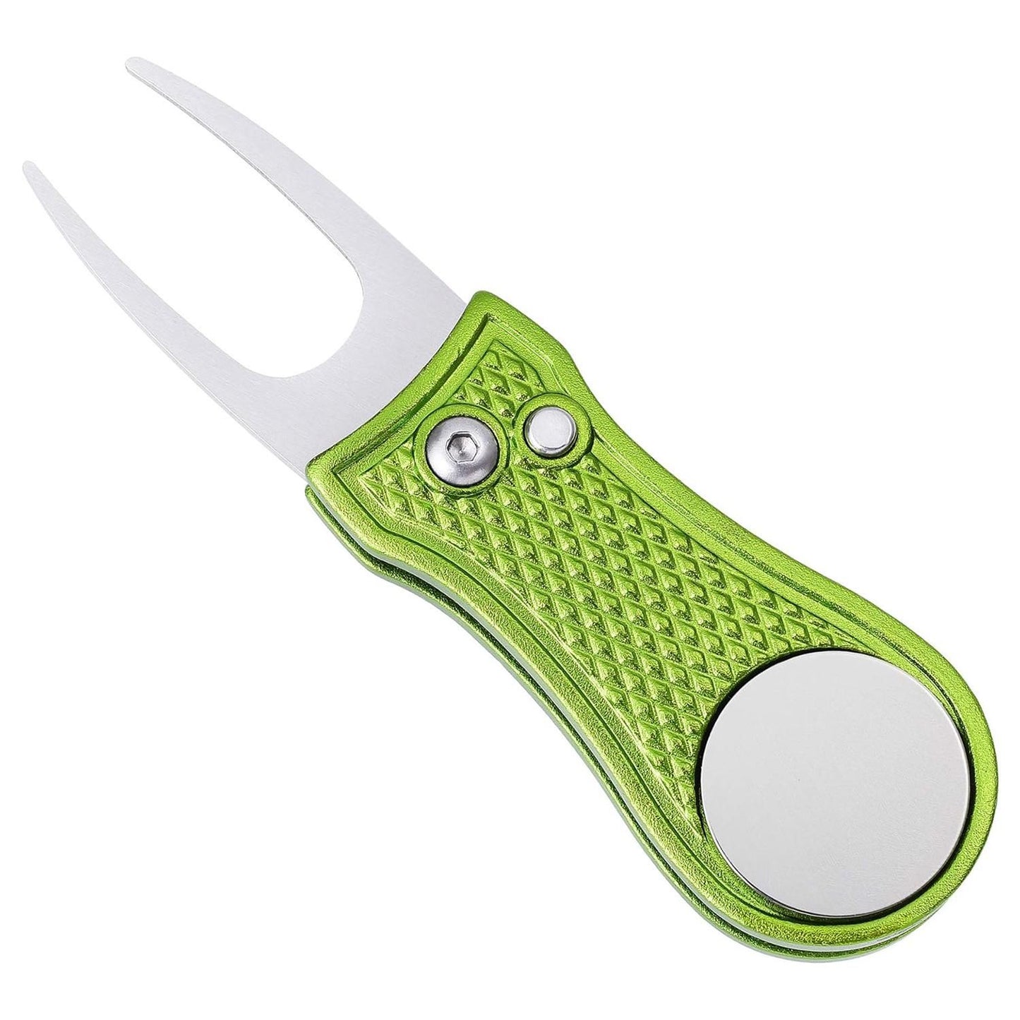 Stainless Steel Golf Green Fork Turf Repair Tool for Lawn Care and Divot Maintenance - Green V1308-DSZKI-479-5