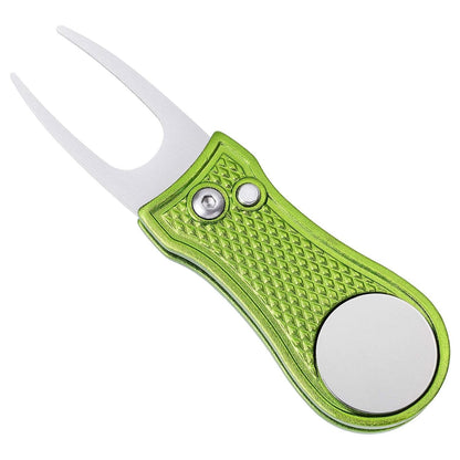 Stainless Steel Golf Green Fork Turf Repair Tool for Lawn Care and Divot Maintenance - Green V1308-DSZKI-479-5