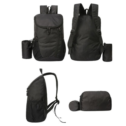Sports Backpack Foldable Water Resistant Lightweight Bag for Camping Hiking Travel-Black V1308-DSZKI-484-2