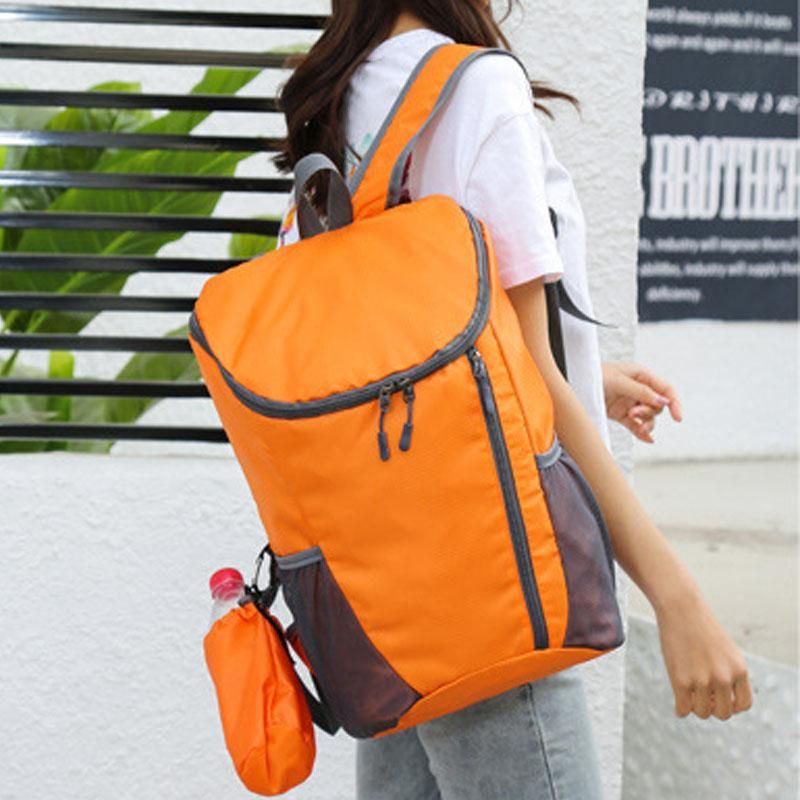 Sports Backpack Foldable Water Resistant Lightweight Bag for Camping Hiking Travel-Orange V1308-DSZKI-484-5