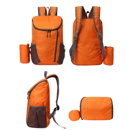 Sports Backpack Foldable Water Resistant Lightweight Bag for Camping Hiking Travel-Orange V1308-DSZKI-484-5