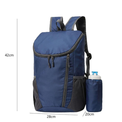 Sports Backpack Foldable Water Resistant Lightweight Bag for Camping Hiking Travel-Grey V1308-DSZKI-484-6