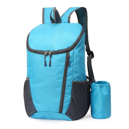 Sports Backpack Foldable Water Resistant Lightweight Bag for Camping Hiking Travel-Grey V1308-DSZKI-484-6