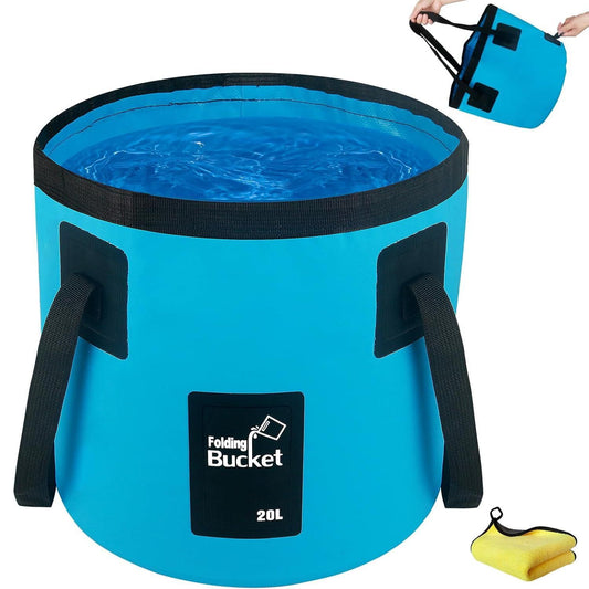 20L Collapsible Bucket with Handle for Outdoro Travel Camping Fishing V1308-DSZKI-487