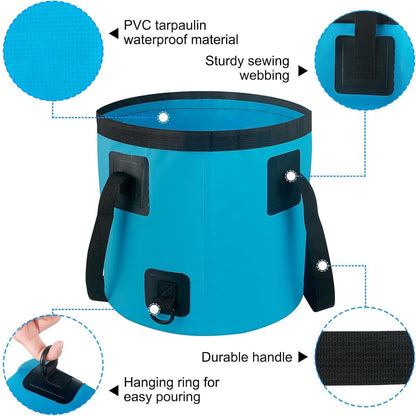20L Collapsible Bucket with Handle for Outdoro Travel Camping Fishing V1308-DSZKI-487
