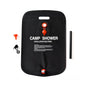 20L Solar Shower Bag Portable Outdoor Camping Water Storage Bag for Hiking Camping Bathing-Black V1308-DSZKI-488
