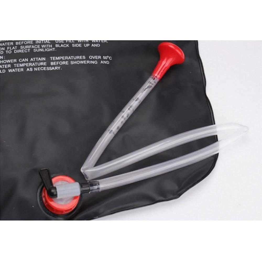 20L Solar Shower Bag Portable Outdoor Camping Water Storage Bag for Hiking Camping Bathing-Black V1308-DSZKI-488