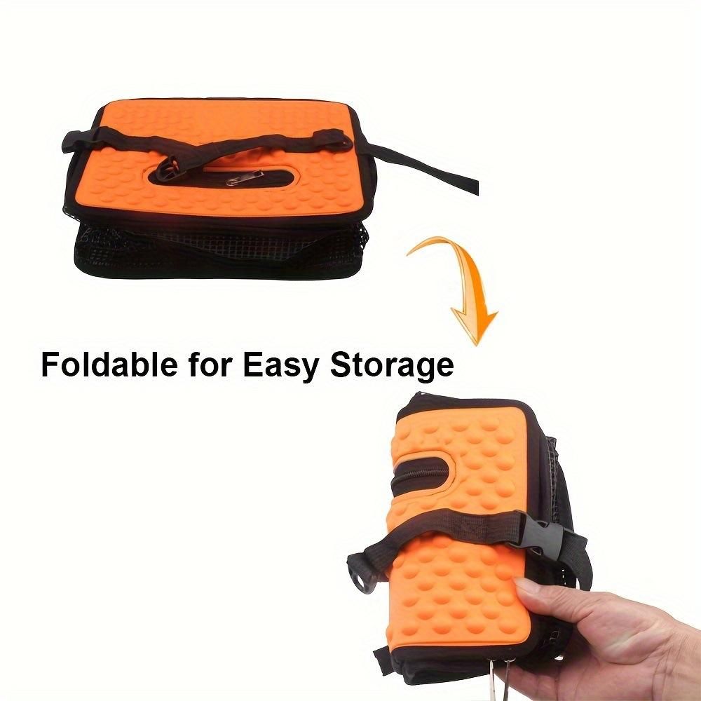 Floating Fish Keeper Net Bag Portable Quick Dry Mesh Storage for Sea and Rock Fishing-Orange L V1308-DSZKI-490-2