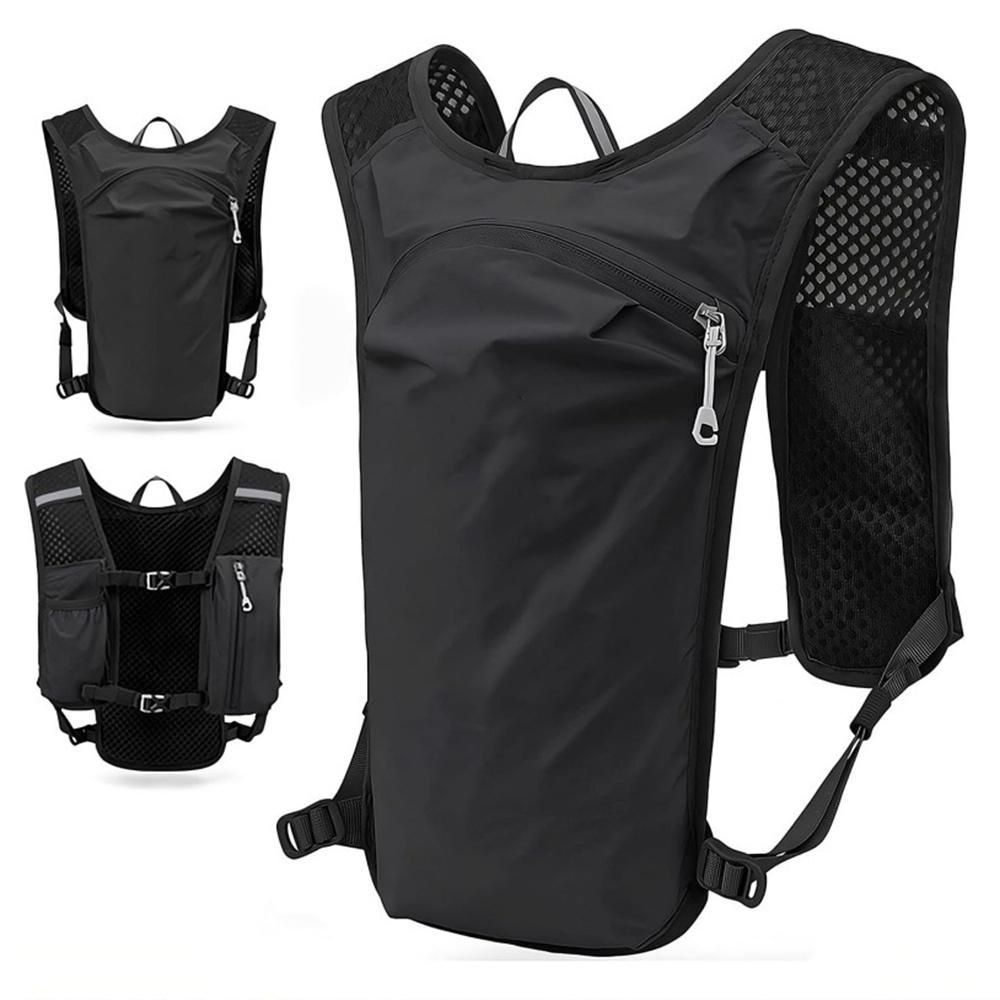 Hydration Backpack Vest for Cycling Running Hiking Breathable Sports Pack - Gray V1308-DSZKI-495-2