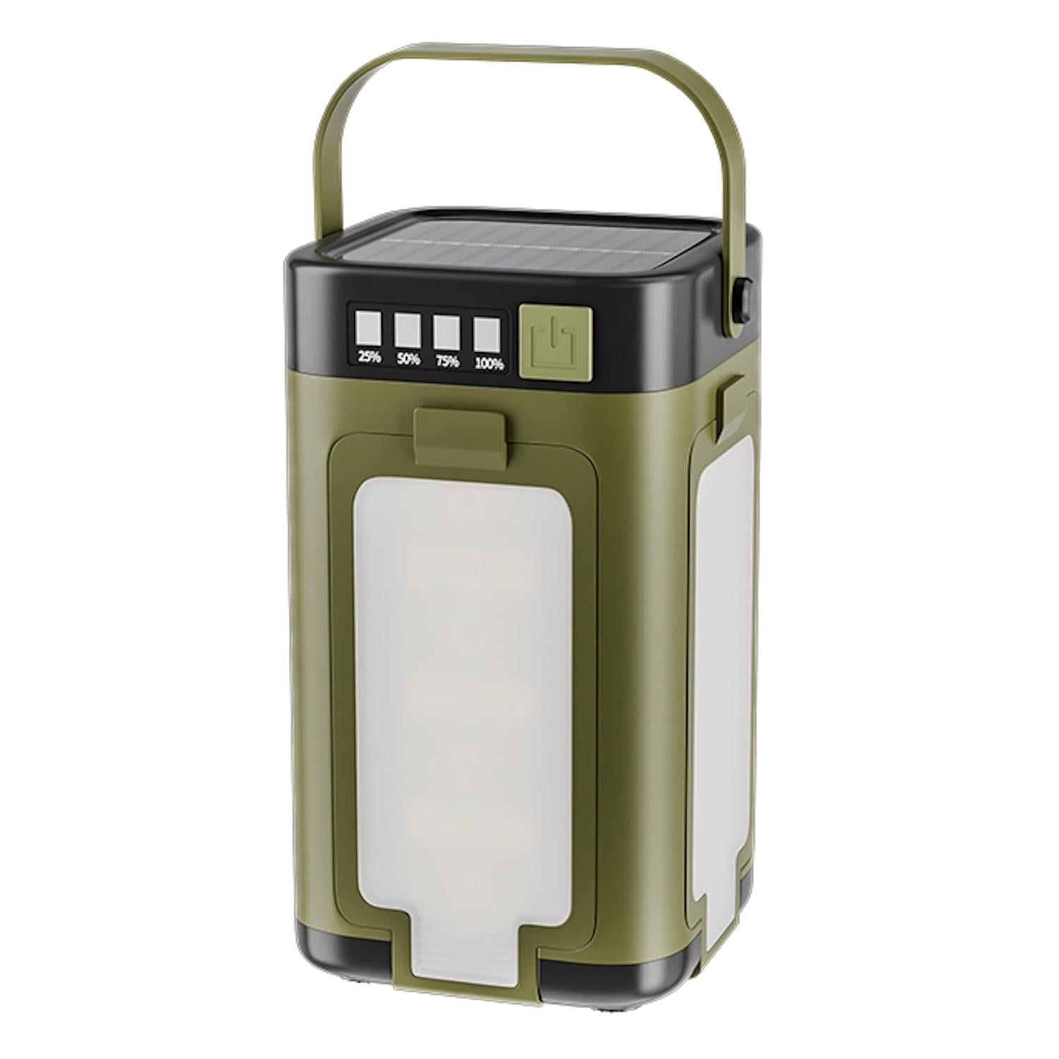 LED Camping Lantern with Solar Panel Type C Charging and Expandable Panels V1308-DSZKI-496