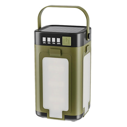 LED Camping Lantern with Solar Panel Type C Charging and Expandable Panels V1308-DSZKI-496
