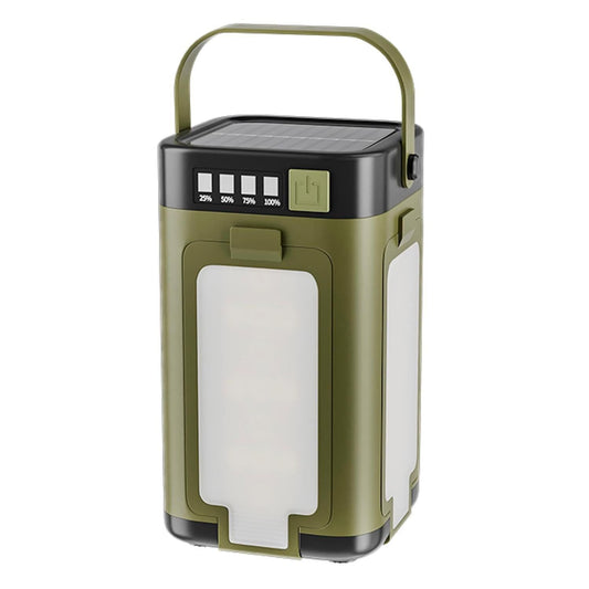 LED Camping Lantern with Solar Panel Type C Charging and Expandable Panels V1308-DSZKI-496