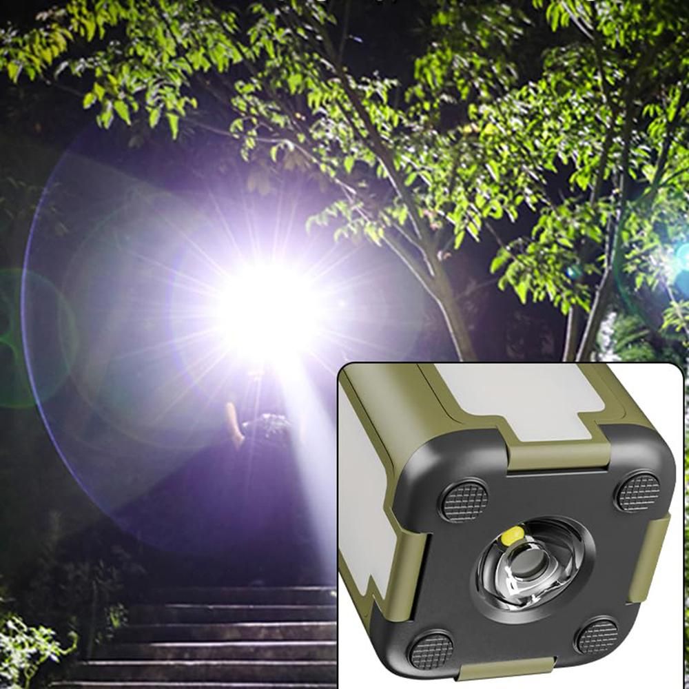 LED Camping Lantern with Solar Panel Type C Charging and Expandable Panels V1308-DSZKI-496