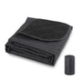 Outdoor Fleece Polyester Camping Blanket Waterproof Thick Portable Picnic Mat Machine Washable-Black V1308-DSZKI-497-5