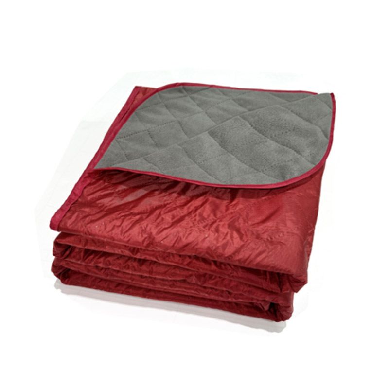 Outdoor Fleece Polyester Camping Blanket Waterproof Thick Portable Picnic Mat Machine Washable-wine red V1308-DSZKI-497-6
