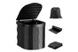 Portable Camping Toilet Folding Toilet for Adults with Lid -Black V1308-DSZKI-5-1