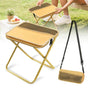 Portable Folding Stool for Hiking Camping and Fishing - Khaki S V1308-DSZKI-500-1