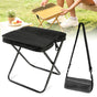 Portable Folding Stool for Hiking Camping and Fishing - Black L V1308-DSZKI-501-2