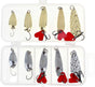 10 Pcs Metal Spoon Shaped Fishing Lure Set for Trout, Bass V1308-DSZKI-506