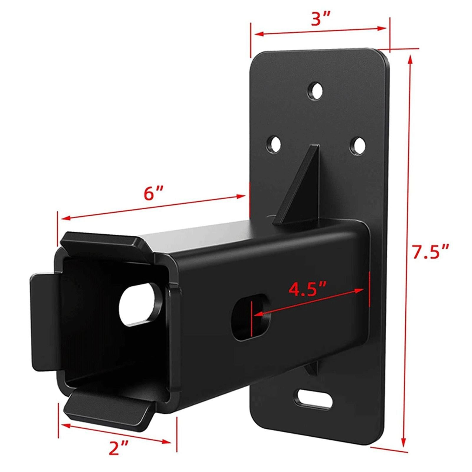 2 Inch Hitch Wall Mount Bike Rack Heavy Duty Metal Storage Holder 300lbs ty V1308-DSZKI-507