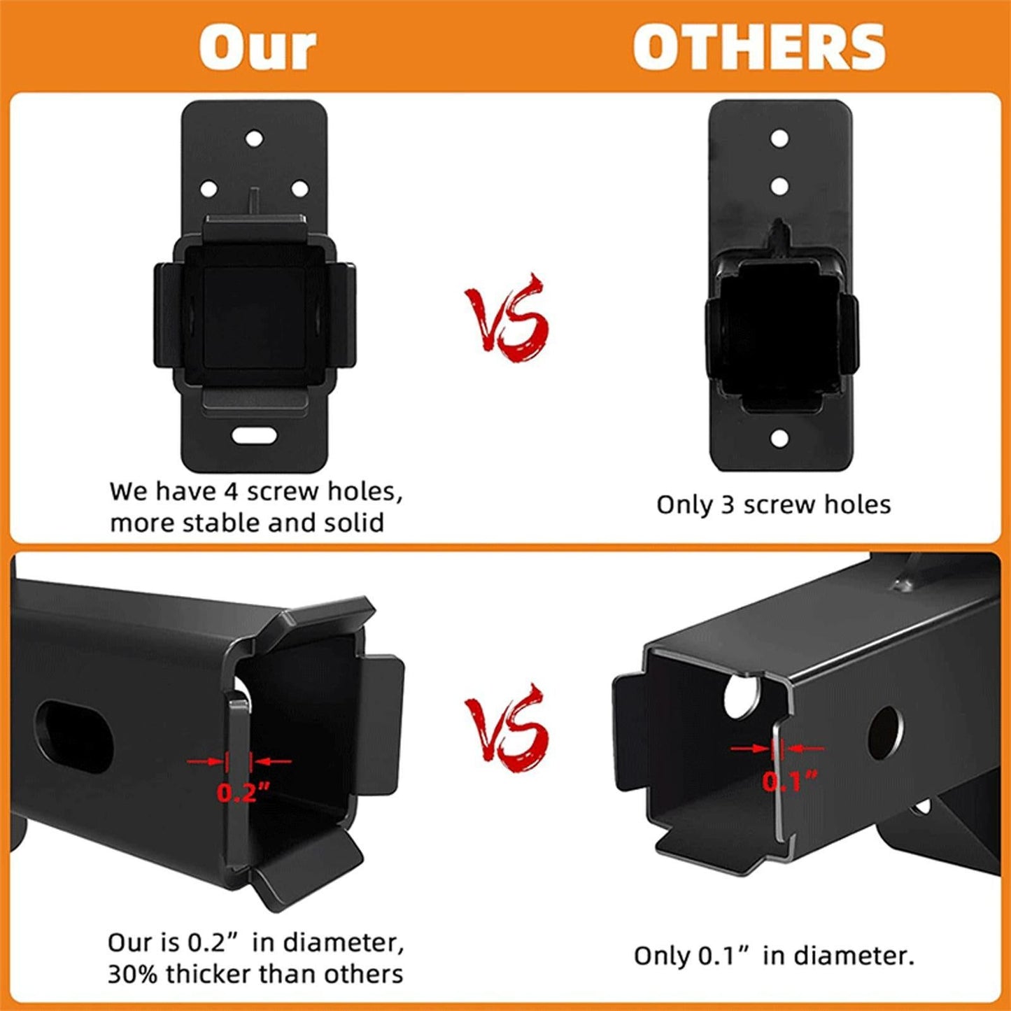 2 Inch Hitch Wall Mount Bike Rack Heavy Duty Metal Storage Holder 300lbs ty V1308-DSZKI-507