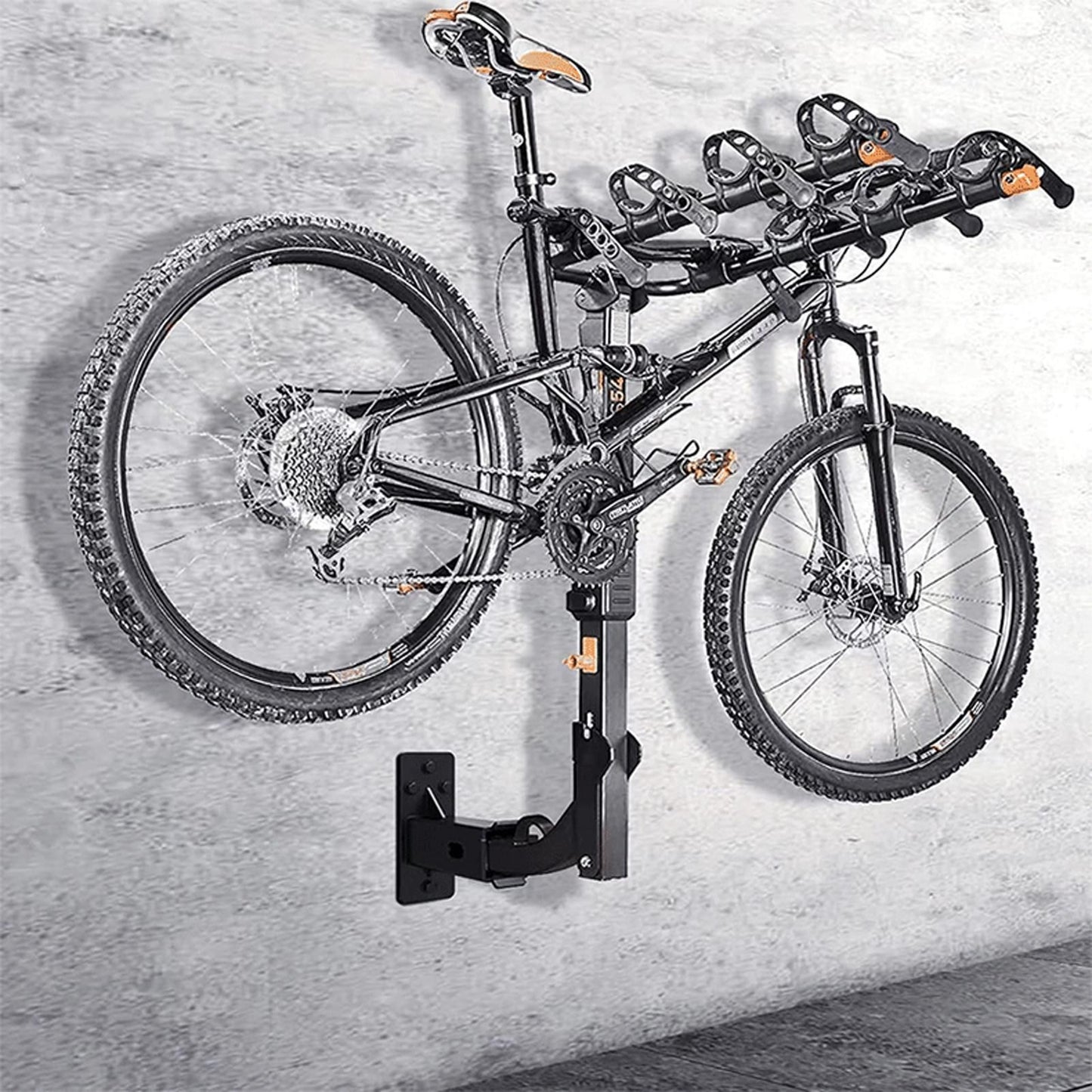 2 Inch Hitch Wall Mount Bike Rack Heavy Duty Metal Storage Holder 300lbs ty V1308-DSZKI-507