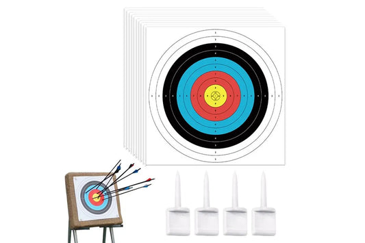 30Pcs Archery Targets Paper 10 Ring Bow Arrow Targets Face V1308-DSZKI-51